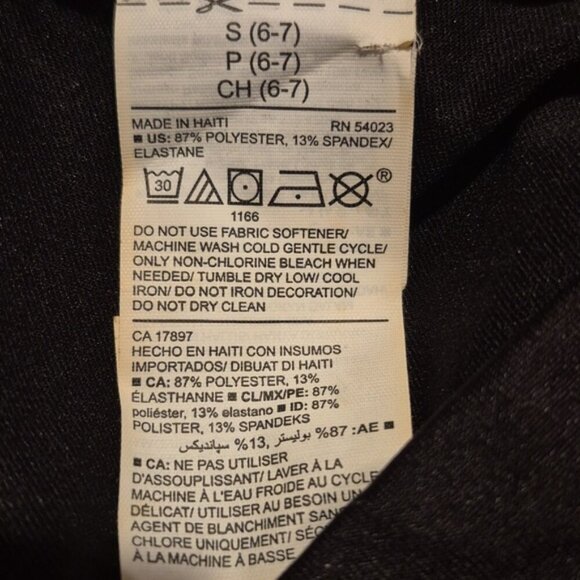 Old Navy Active girls size Small of 6/7 black leggings, NWT - Picture 7 of 7